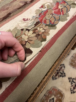 Lot 268 - A group of three Aubusson cushions
