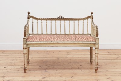 Lot 88 - A white-painted window seat