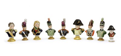 Lot 108 - A collection of eight Rudolf Kämmer porcelain busts