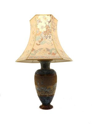 Lot 187 - A large Doulton Lambeth vase