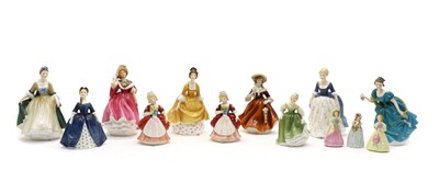 Lot 113 - Nine Royal Doulton figures