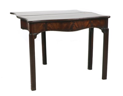 Lot 259 - A George III Chippendale period mahogany tea table