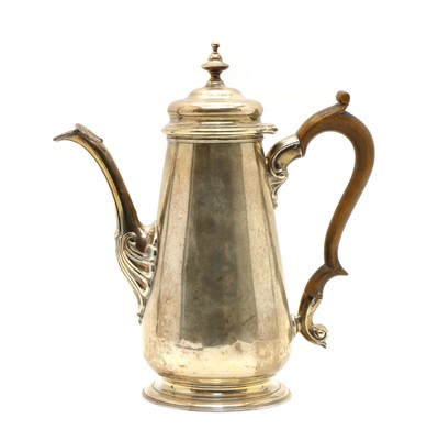 Lot 69 - A silver coffee pot