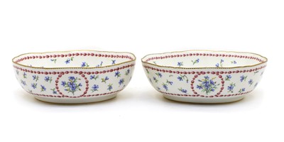 Lot 176 - A pair of Continental porcelain bowls in the manner of Sevres