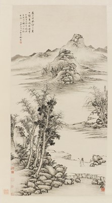 Lot 383 - A Chinese hanging scroll