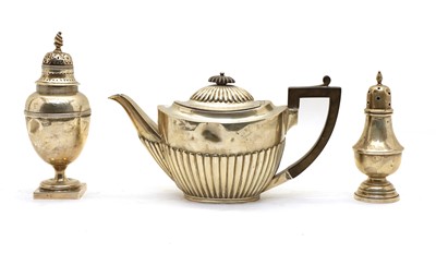 Lot 45 - A Victorian silver teapot