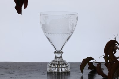 Lot 307 - A glass rummer