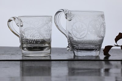 Lot 314 - A George III glass mug