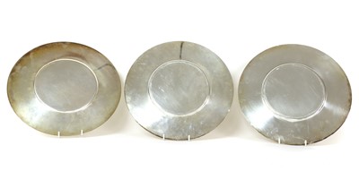 Lot 40 - A group of six silver plated chargers