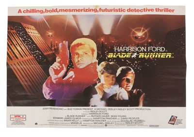 Lot 198A - A Blade Runner 1982 British quad movie poster