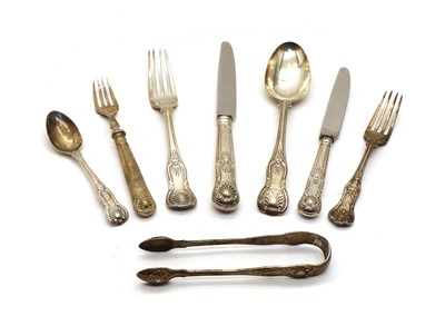 Lot 8 - A quantity of various Kings pattern silver cutlery