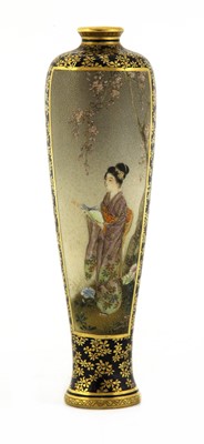 Lot 236 - A Japanese Satsuma ware vase
