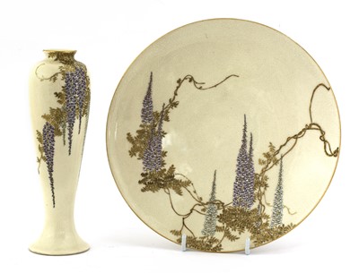 Lot 238 - A Japanese Satsuma ware plate