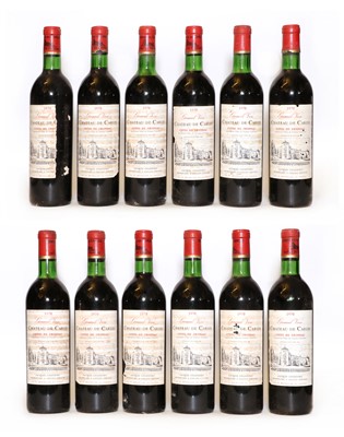 Lot 135 - Chateau de Carles, Cotes de Fronsac, 1970, (12)