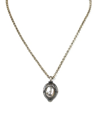 Lot 1086 - A sterling silver Georg Jensen 2010 'Heritage' pendant