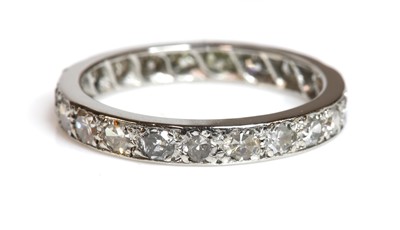 Lot 182 - A diamond set full eternity ring