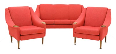 Lot 420 - A Danish three-piece suite
