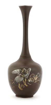 Lot 249 - A Japanese iron vase