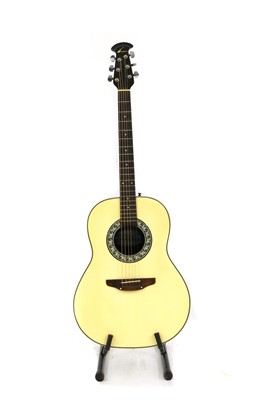 Lot 115A - A 1982 Ovation 1111 balladeer guitar