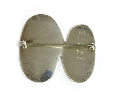 Lot 1080 - A sterling silver Georg Jensen brooch