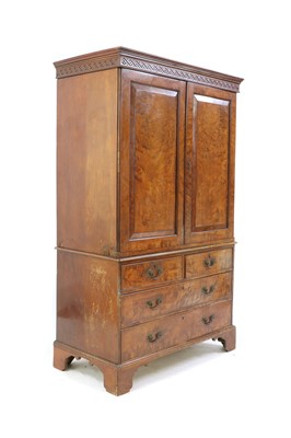 Lot 284 - A mahogany linen press