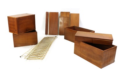 Lot 288 - A teak wall unit