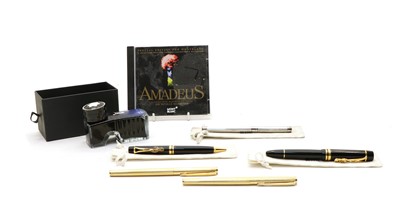 Lot 243 - A collection of Mont Blanc fountain pens