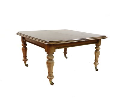 Lot 301 - A Victorian extending mahogany dining table