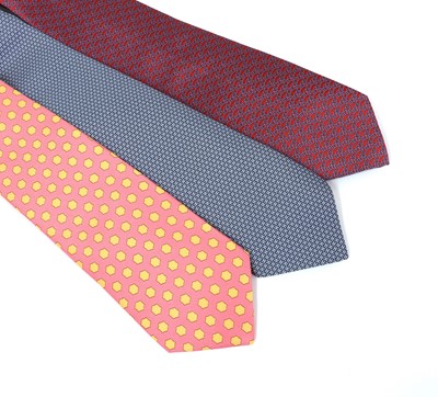 Lot 571 - Three Hermes ties