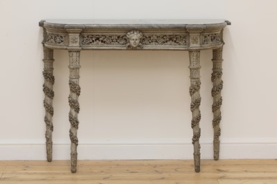 Lot 611 - A Louis XVI painted console table