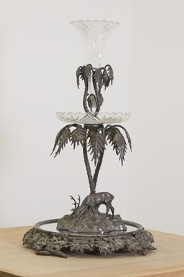 Lot 91 - A Victorian silver-plated centrepiece in the manner of Elkington & Co.