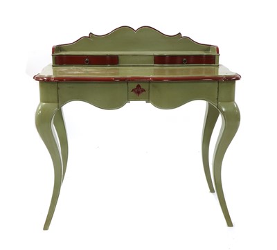 Lot 556 - A French-style painted bonheur du jour by Grange