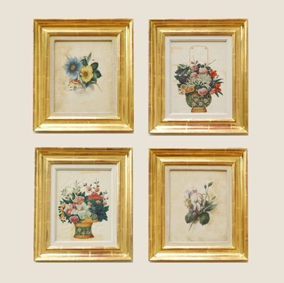 Lot 101 - A pair of Chinese pith paper paintings