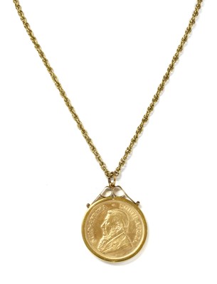 Lot 1331 - A Krugerrand pendant