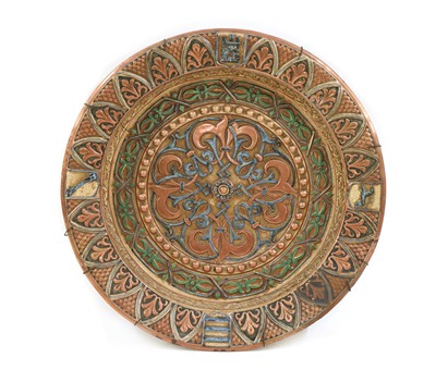 Lot 139 - A large Hispano-Moorish pottery charger
