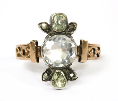 Lot 1001 - A zircon, chrysoberyl and marcasite ring