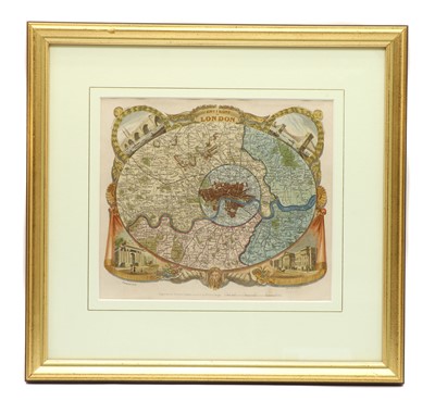 Lot 240 - Thomas Moule, Map of London