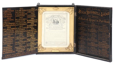 Lot 168 - ODD FELLOWS CABINET