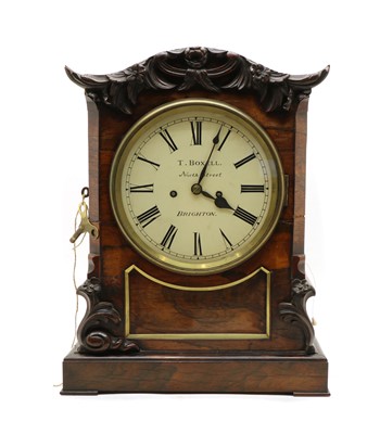 Lot 132 - A William IV rosewood bracket clock