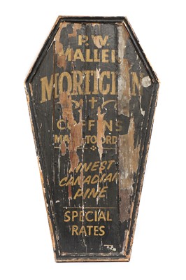 Lot 352 - MORTICIAN SIGN