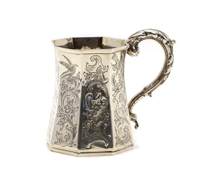 Lot 7 - Silver christening mug