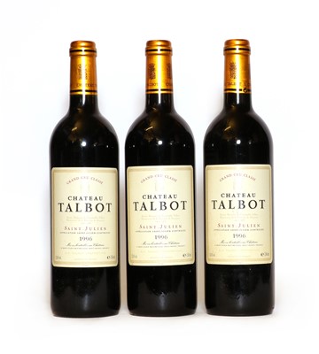 Lot 127 - Chateau Talbot, 4eme Cru Classe, Saint Julien, 1996, (3)