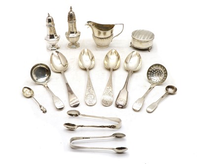 Lot 26 - A collection of silver items