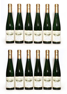 Lot 54 - Fritz Haag, Brauneberger Juffer Sonnenuhr, Riesling Auslese, 2008, half bottles (12)