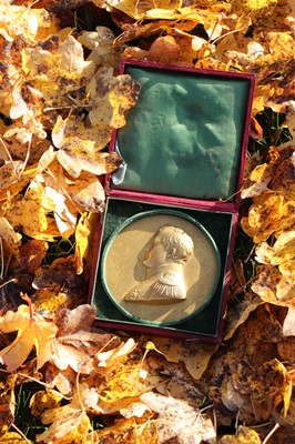 Lot 294 - A Napoleonic gilt-bronze medallion in a fitted case