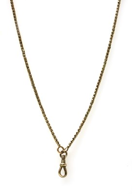 Lot 1022 - A gold Brazilian snake link guard chain