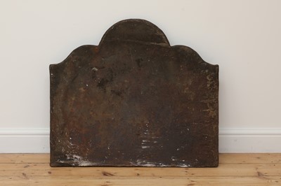 Lot 223 - A large cast iron fireback