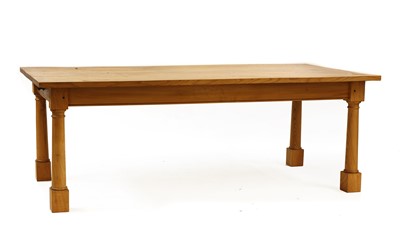 Lot 517 - A modern elm dining/kitchen table