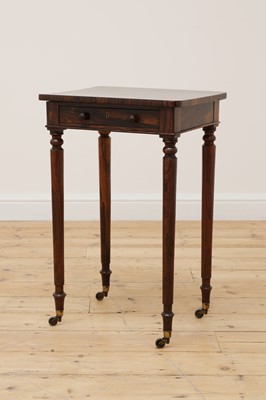 Lot 90 - A rosewood side table
