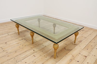 Lot 196 - A giltwood coffee table